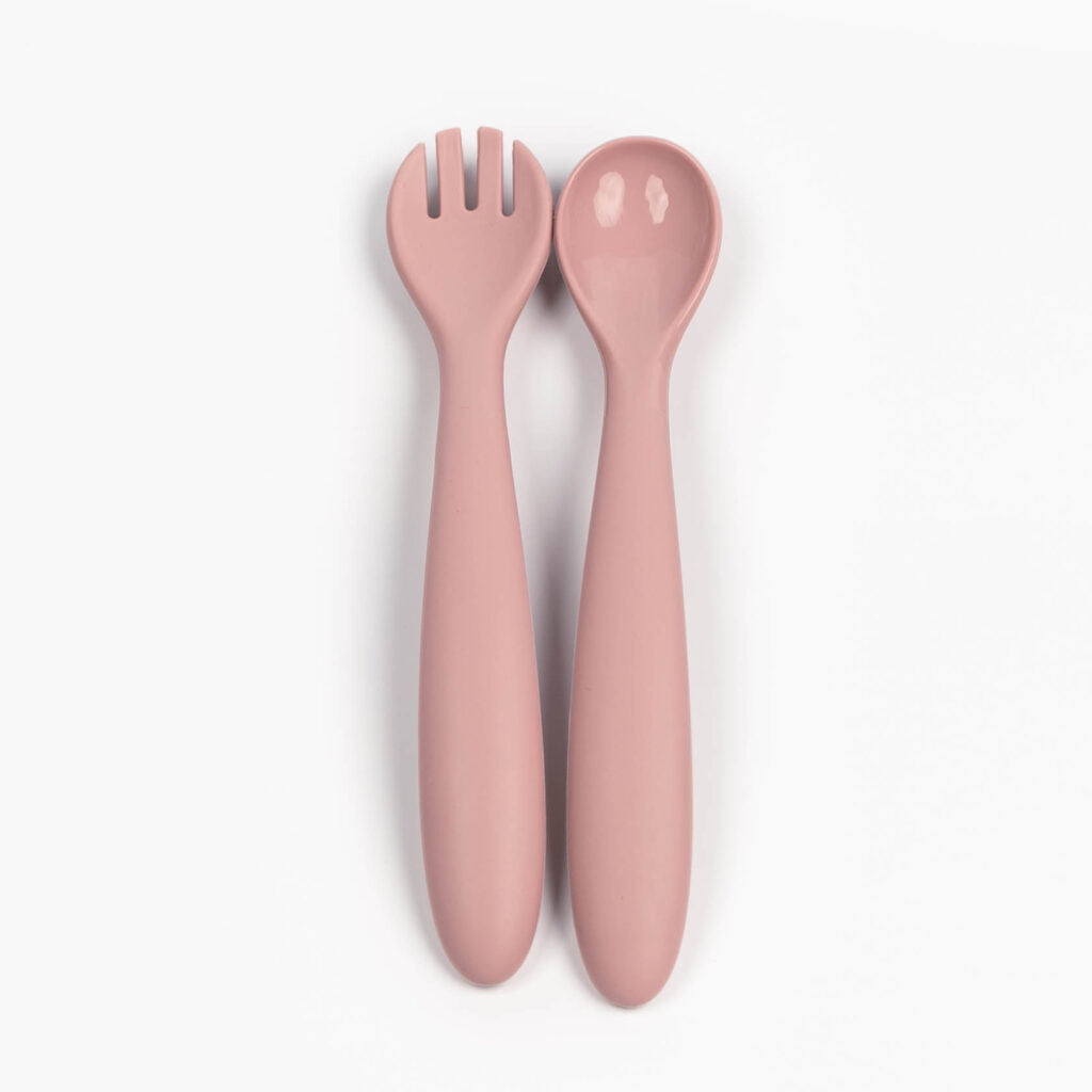 Silicone Weaning Spoon and Fork Set