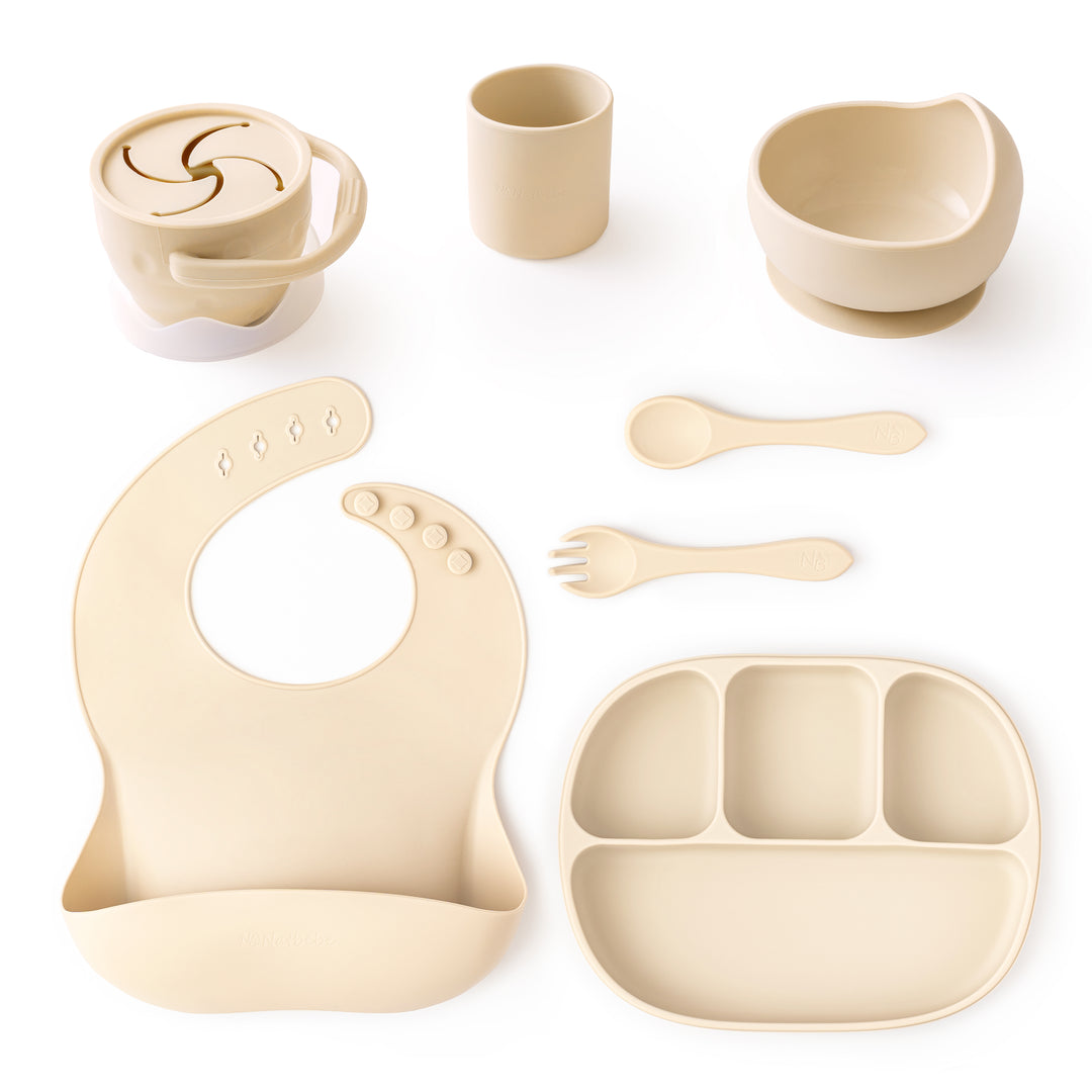 Silicone Baby Weaning Set Gentle Cream