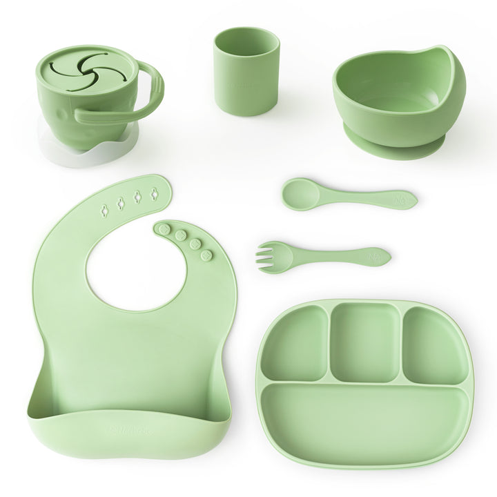 Silicone Baby Weaning Set Fern Green