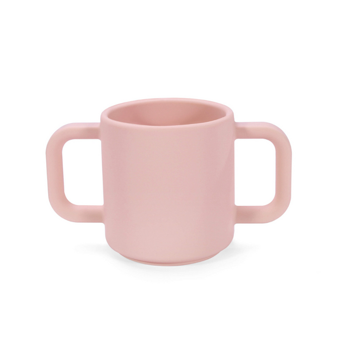 Premium Silicone Open Cup Simply Pink. Premium silicone baby open cup in soft pink with a rounded rim, designed for toddlers learning to drink independently – unbreakable and easy to grip.