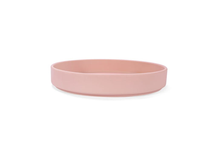 Premium Silicone Feeding Plate Simply Pink