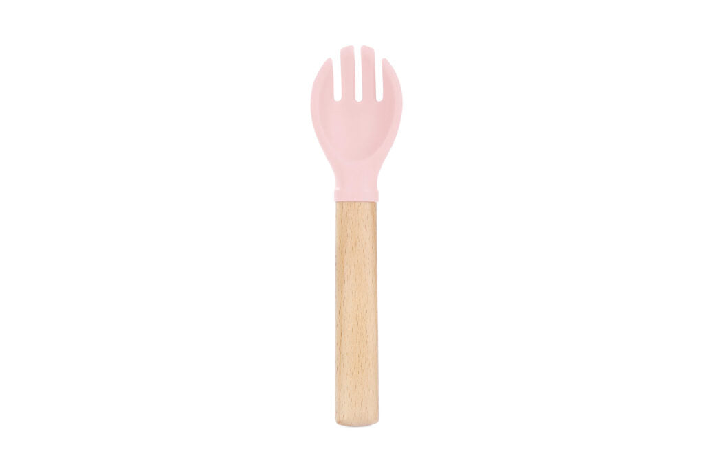 Wooden Handle Fork and Spoon Set