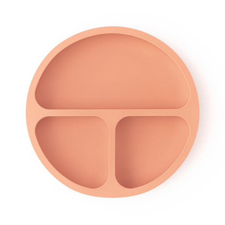NB Silicone Divided Plate Peach