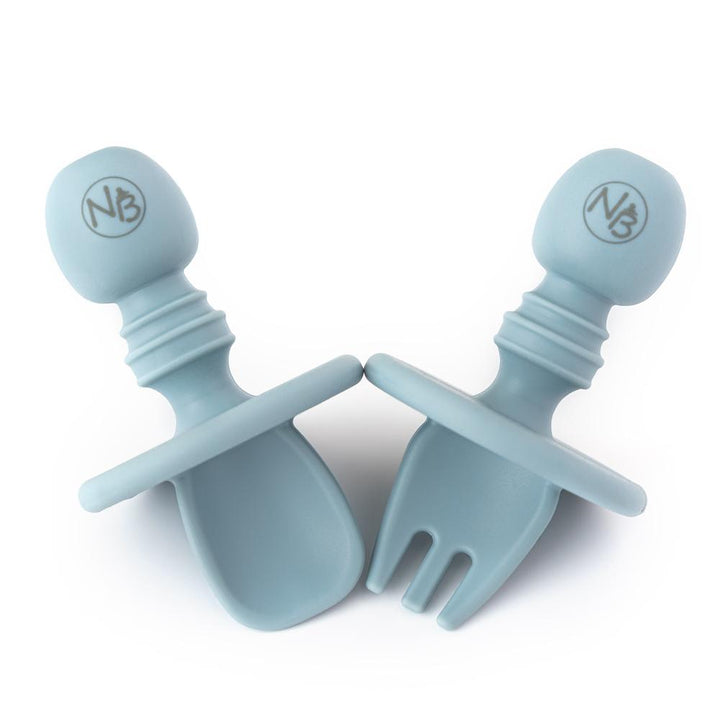 Easy Hold Silicone Training Cutlery Set Blue